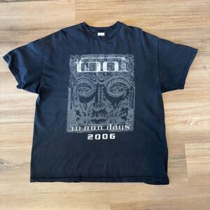 Vintage Tool 2006 10000 Days Black Shirt Tour Size XL Tennessee River Tag Metal